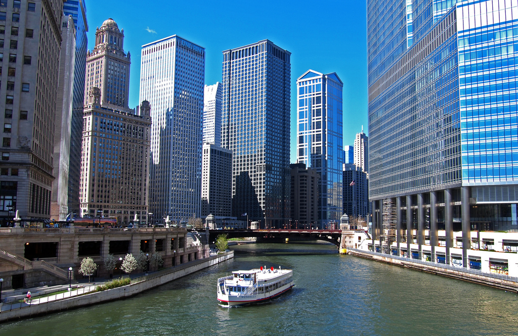 Chicago River Skyline