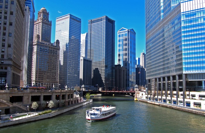 Chicago River Skyline
