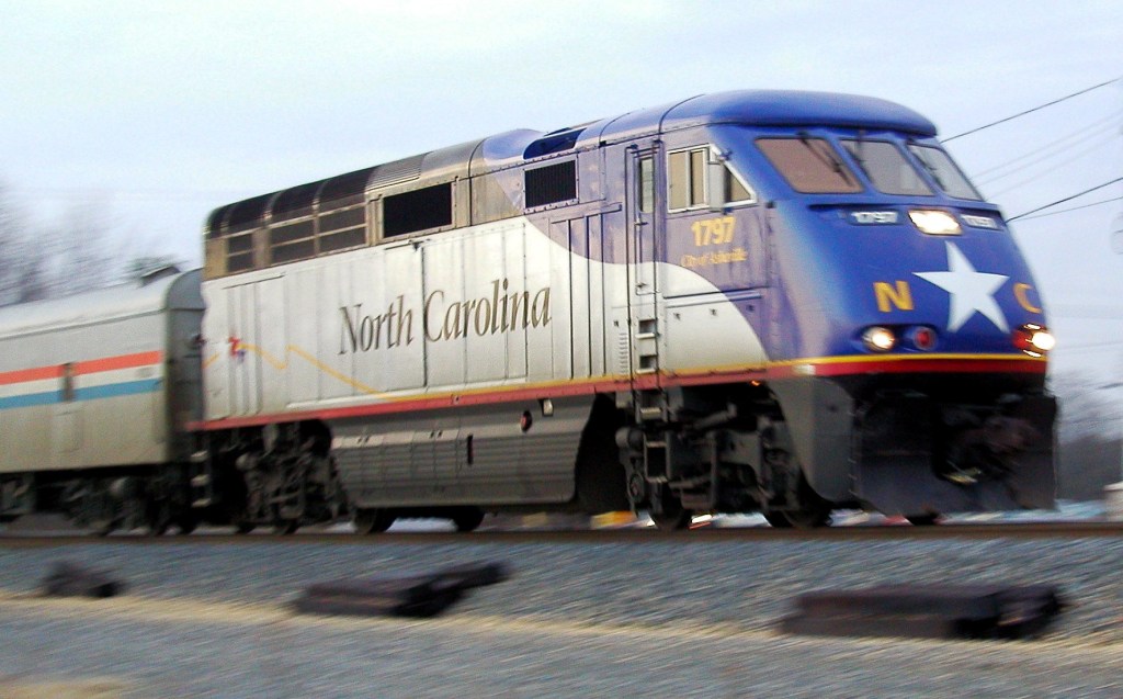 Piedmont Amtrak train