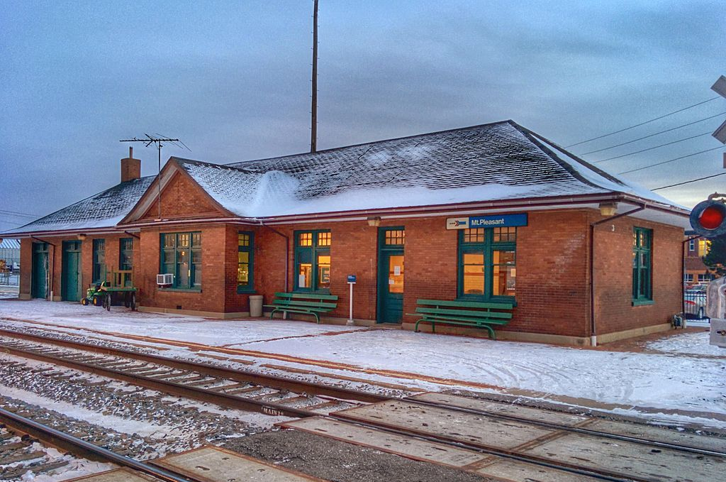 Mt. Pleasant Iowa Amtrak Station