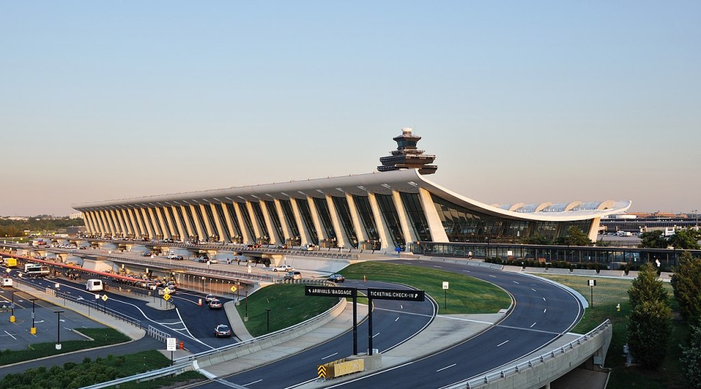 Which Amtrak station is closest to Dulles airport?