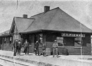 Old Ft. Pierre train depot in South Dakota