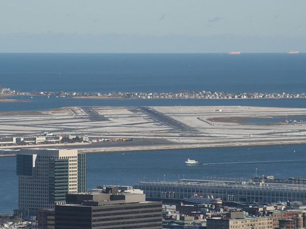 Which Amtrak station is closest to Boston Logan&nbsp;Airport?