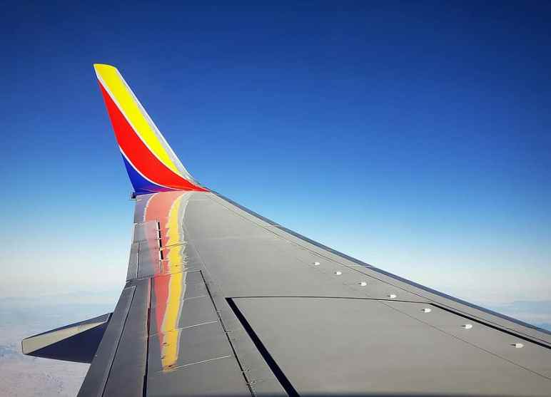 Southwest airplane wing