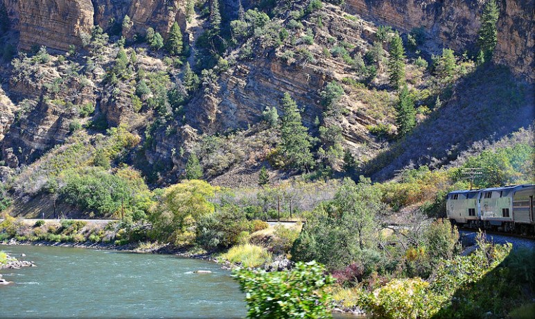 California Zephyr in Glenwood Canyon