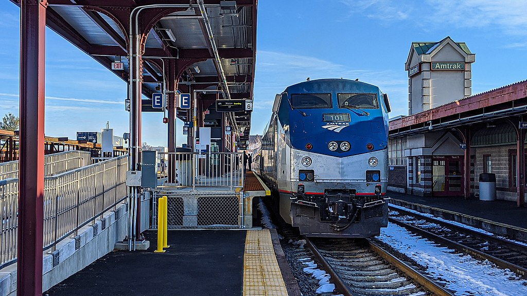 Amtrak Valley Flyer Route at Springfield Union Station