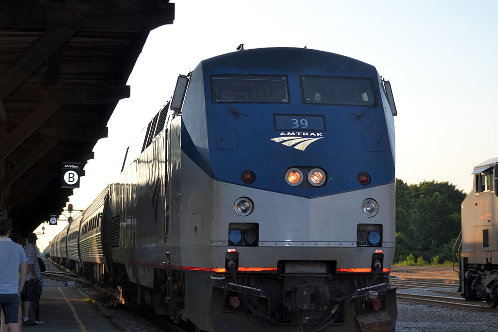Amtrak Northeast Regional train at Newport News