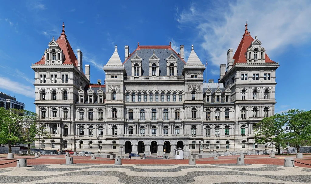 New York Capitol building in Albany
