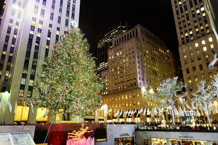 Rockefeller Christmas tree in NYC