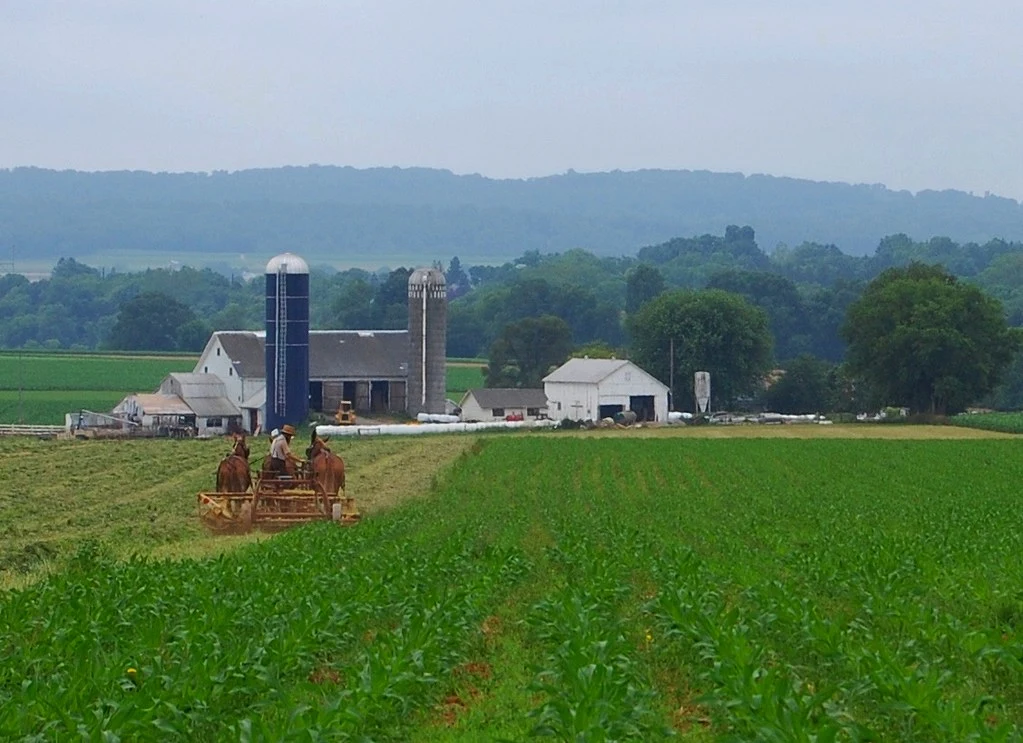 Amish farm in Lancaster, Pennsylvania