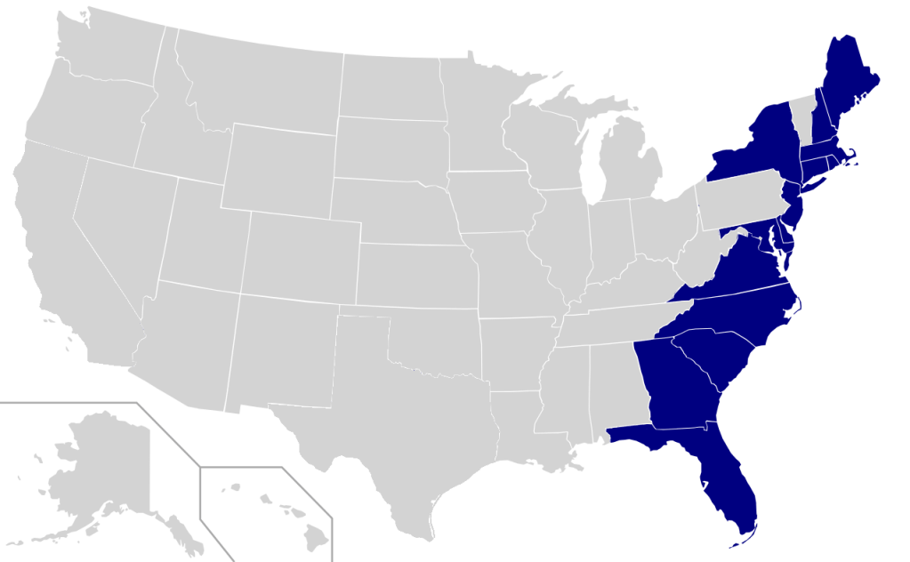 East Coast Amtrak&nbsp;Routes