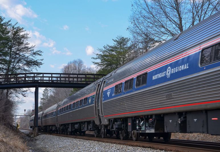 Northeast Regional train in Virginia