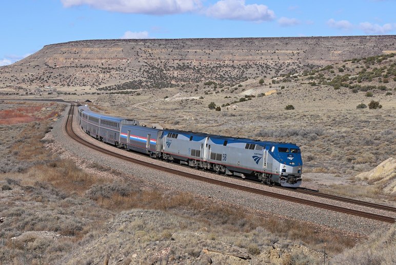 Southwest Chief in Laguna, New Mexico