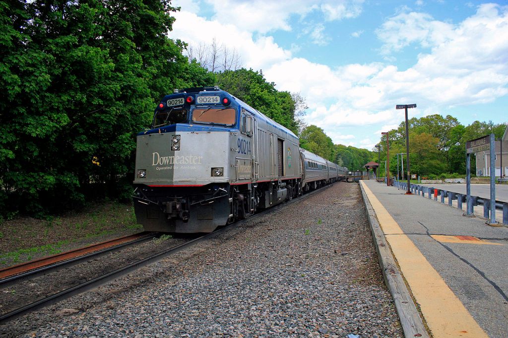Downeaster train in Massachusetts