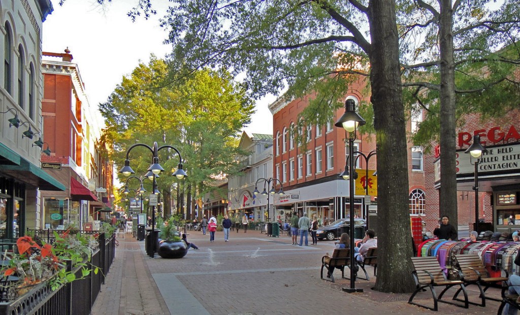 Charlottesville downtown mall