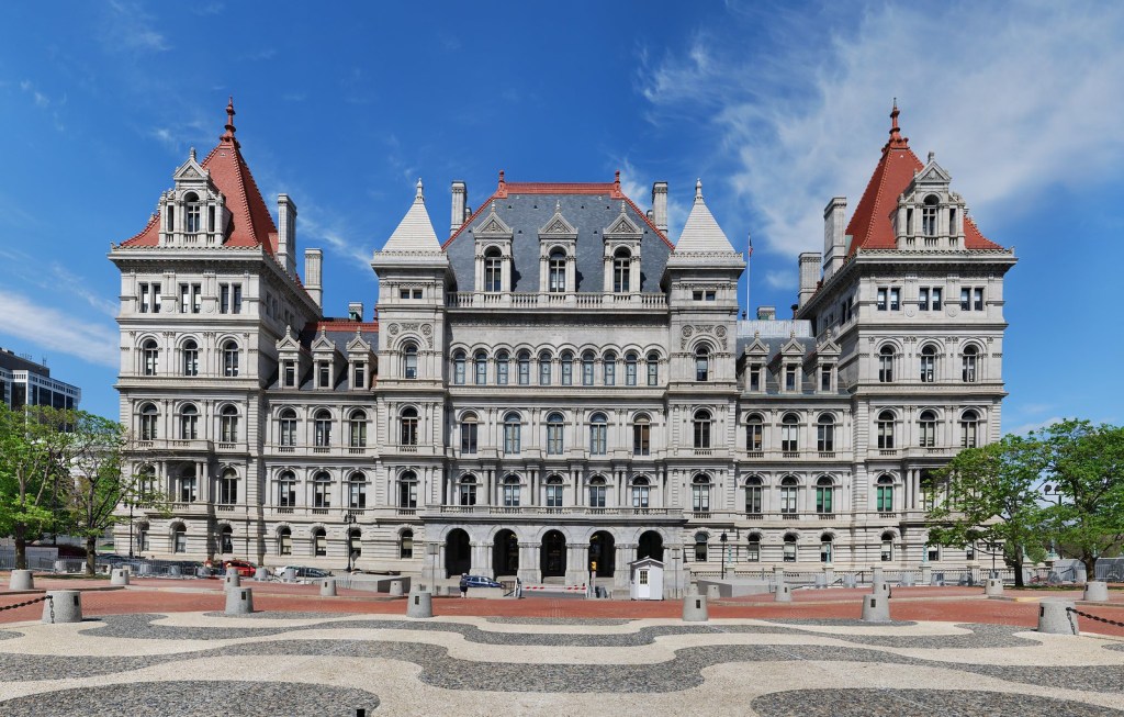 Capitol building in Albany, New York