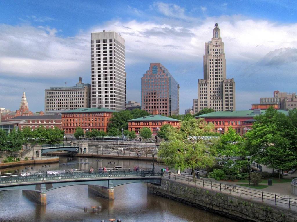 Providence, Rhode Island skyline and river