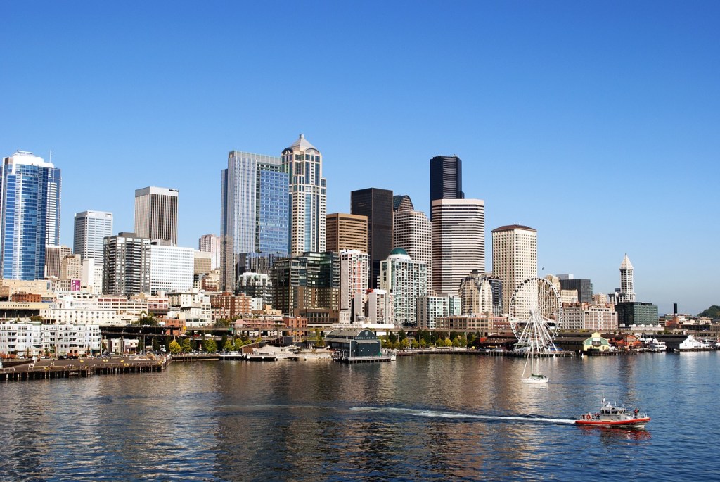 Seattle skyline from the water