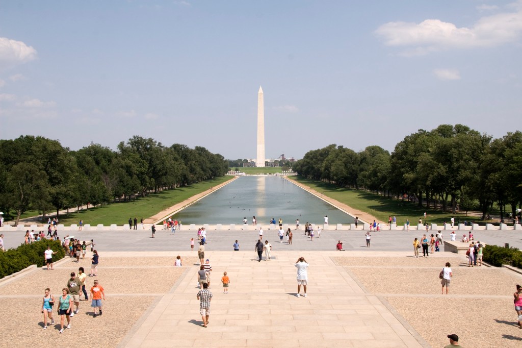Washington Monument and Reflecting Pool in DC