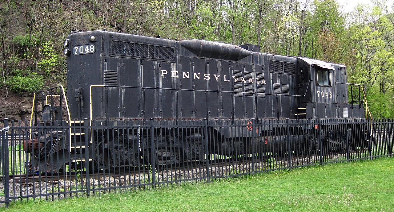 Pennsylvania Railroad locomotive in Altoona, PA