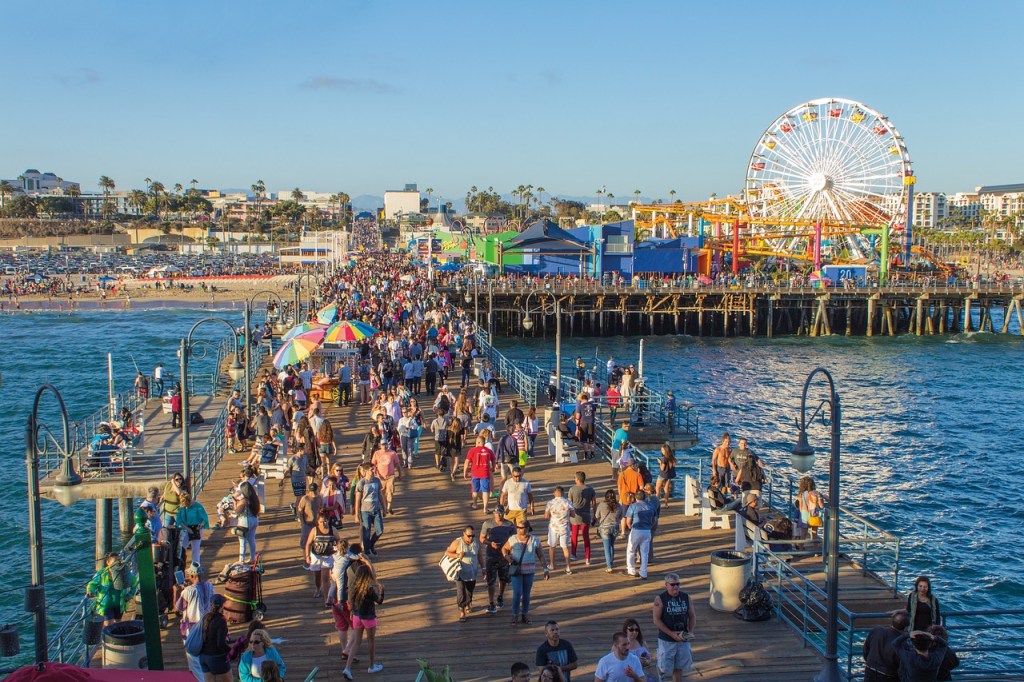 Santa Monica Pier near Los Angeles