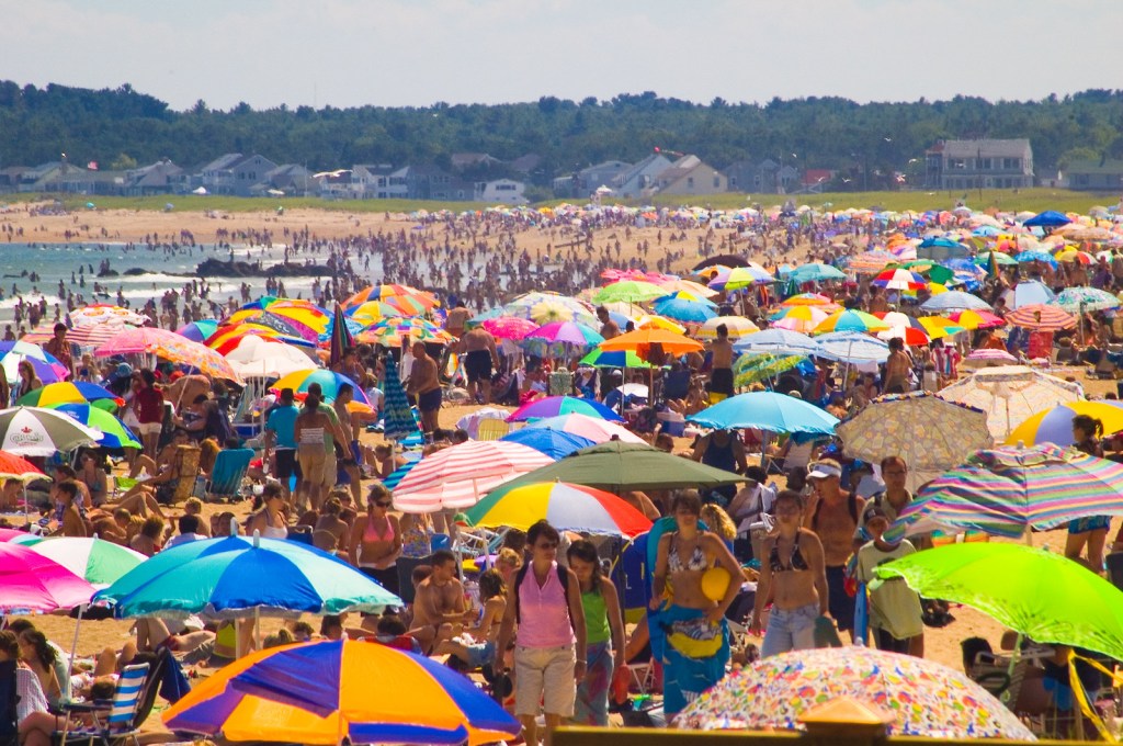 Old Orchard Beach crowd