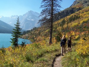 Glacier National Park hikers