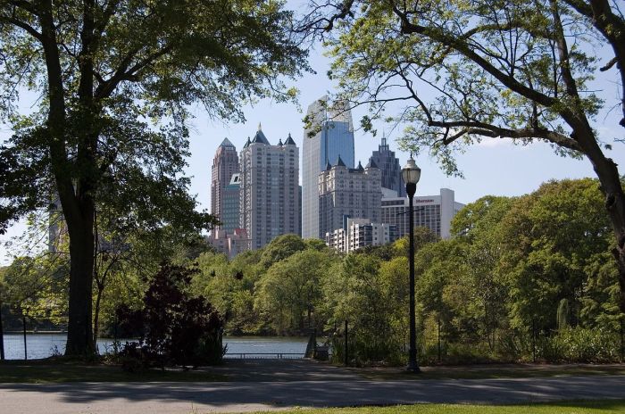 Midtown Atlanta skyline from Piedmont Park
