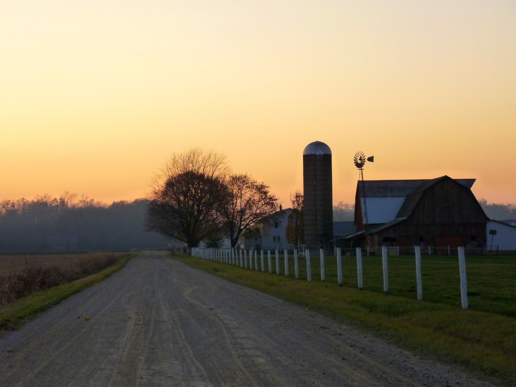 Amish farm near Elkhart Indiana