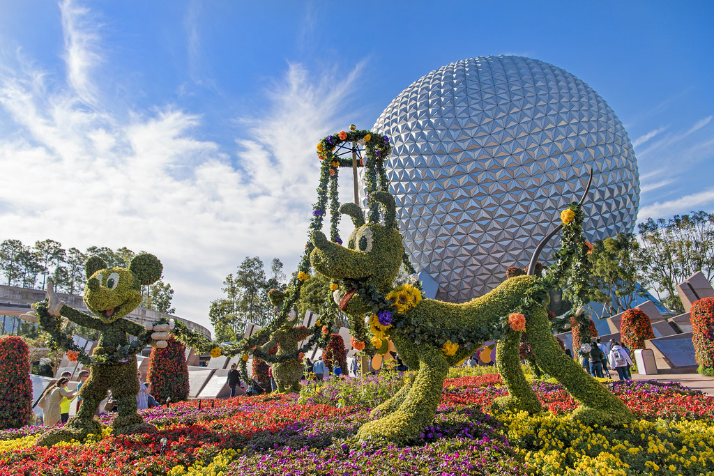 EPCOT at Disney World during Flower & Garden Festival