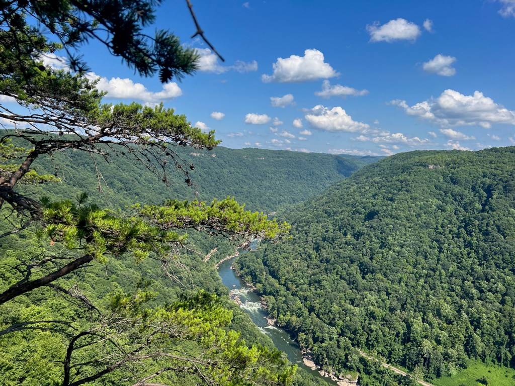 New River in West Virginia Mountains
