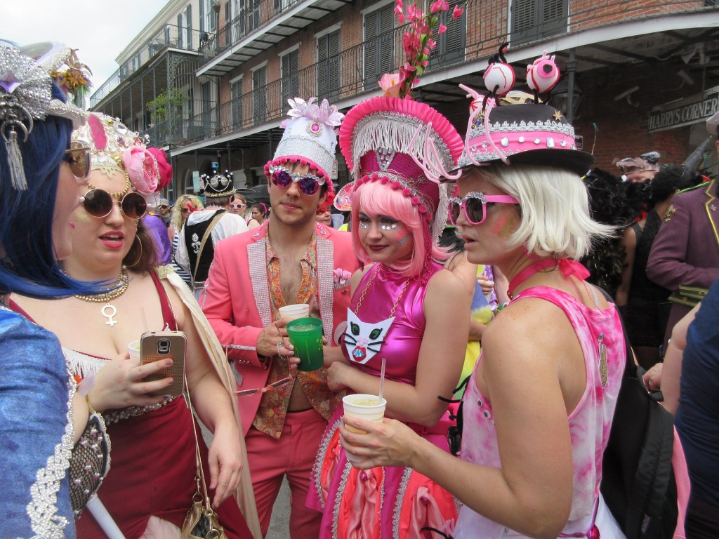 Mardi Gras street party in New Orleans
