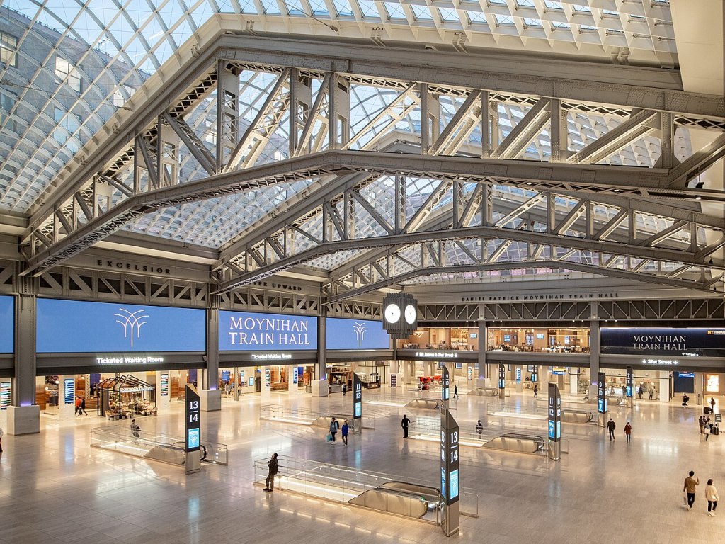 Moynihan Train Hall at New York Penn Station